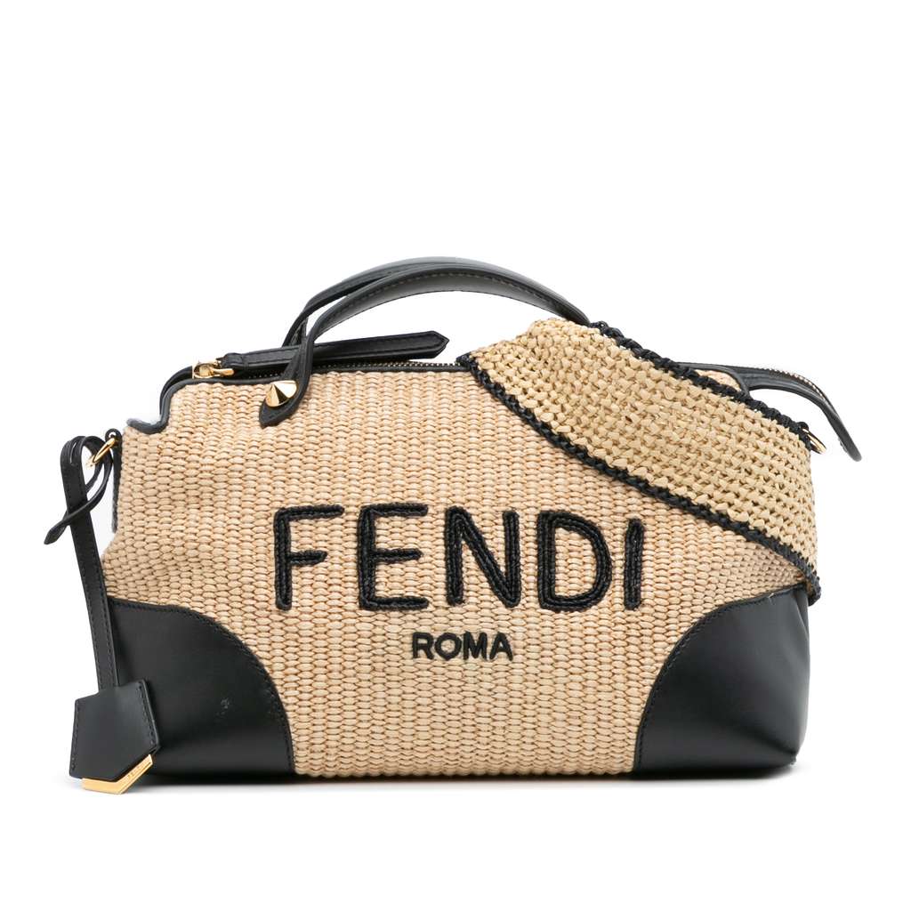 Fendi Medium Raffia By The Way Satchel