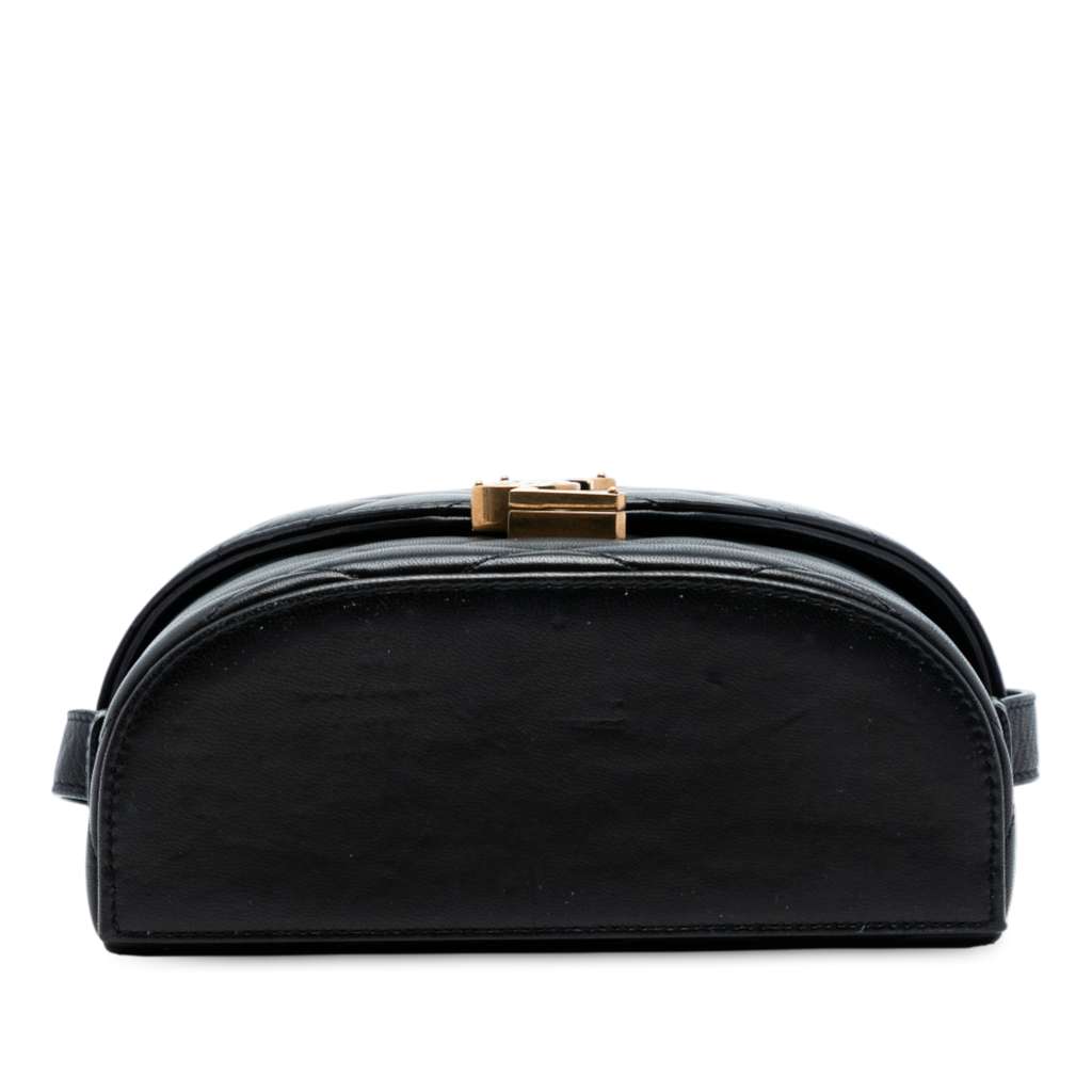 Saint Laurent Quilted Lambskin Monogram June Box Bag - 3