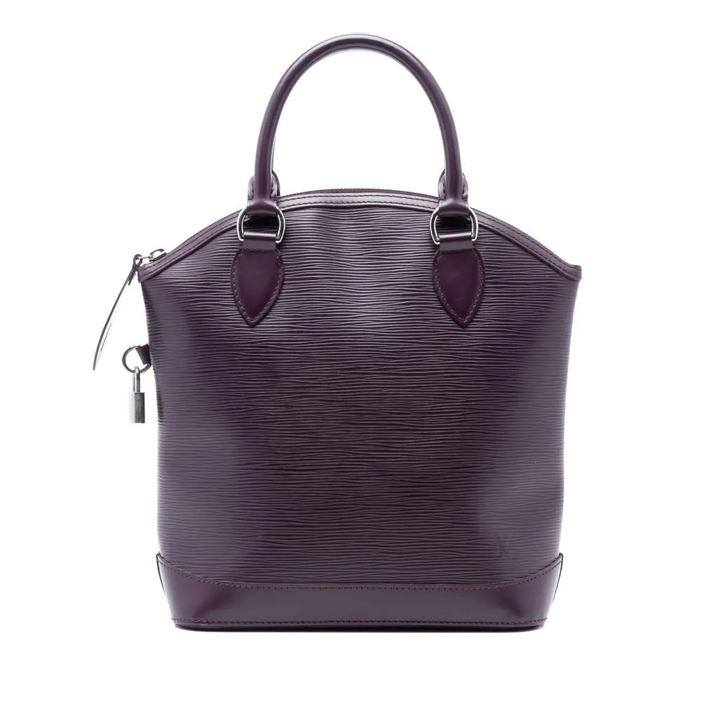 Louis Vuitton Epi Lockit Vertical Purple Leather Good - Front View