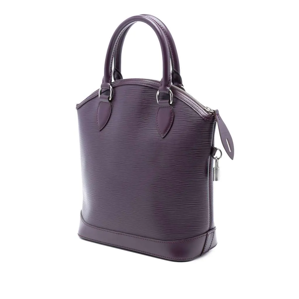 Louis Vuitton Epi Lockit Vertical Purple Leather Good - Back View