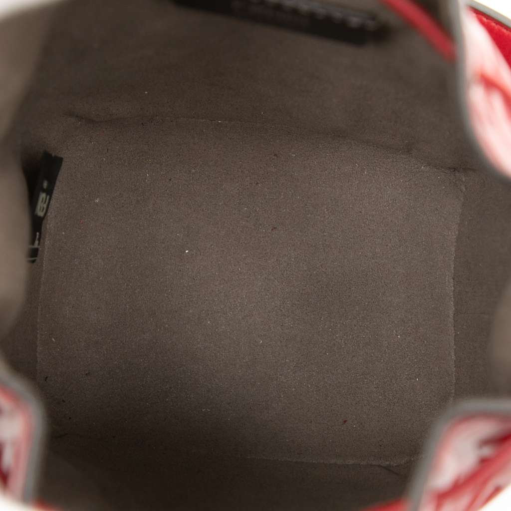 Fendi Mini Zucca Embossed Leather Mon Tresor Bucket Bag - 4