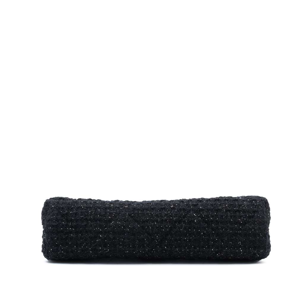 Chanel Quilted Tweed Kisslock Clutch - 3