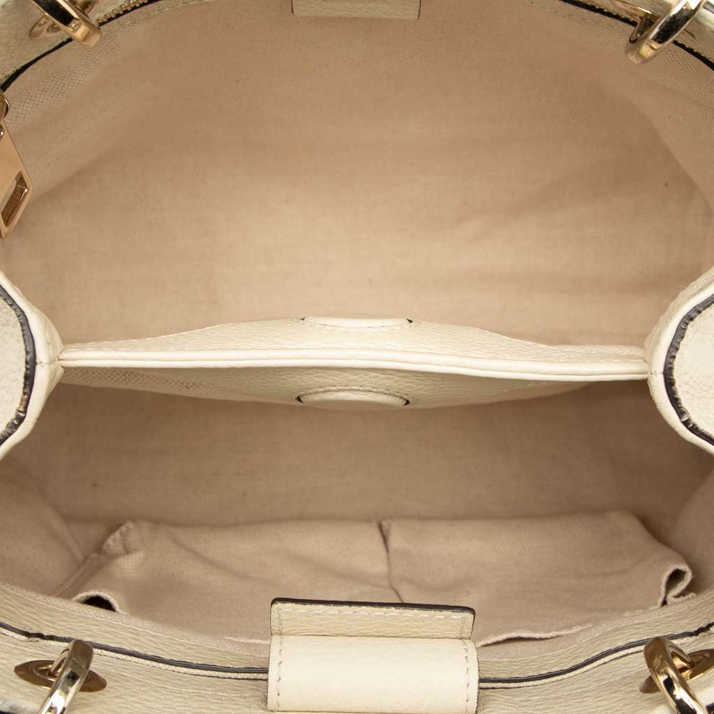 Gucci Small Calfskin Bamboo Shopper Satchel - 4