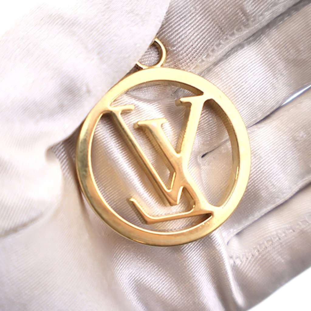 Louis Vuitton Gold Plated LV Circle Key Holder and Bag Charm - 3