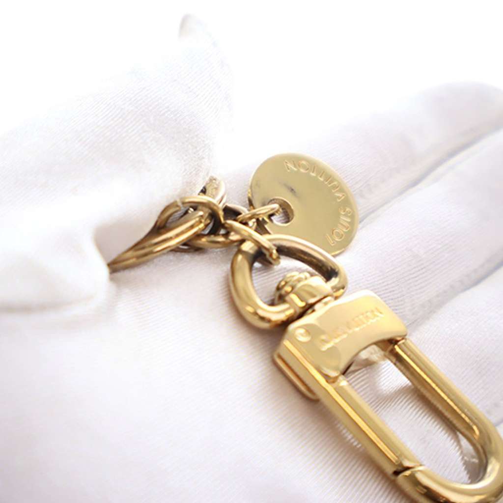 Louis Vuitton Gold Plated LV Circle Key Holder and Bag Charm - 5
