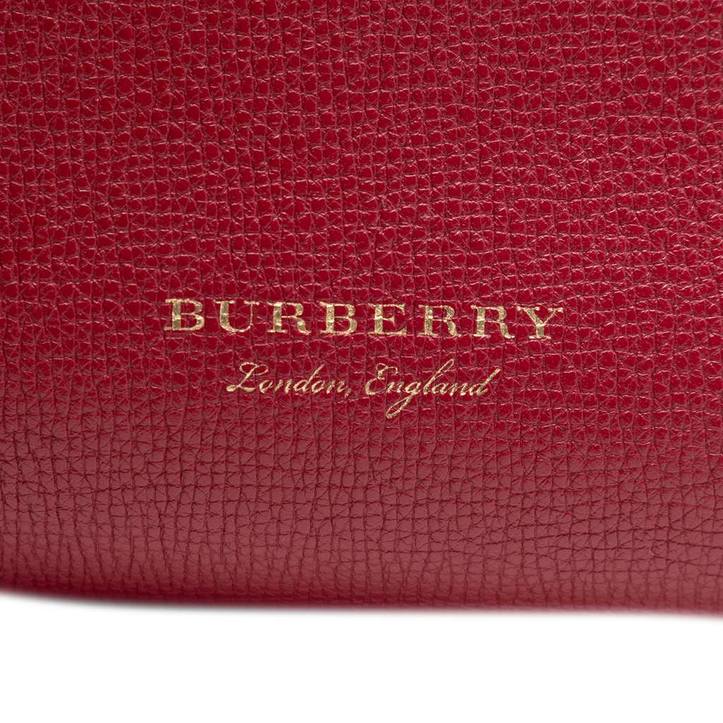 Burberry Medium Leather and House Check Banner Satchel - 5
