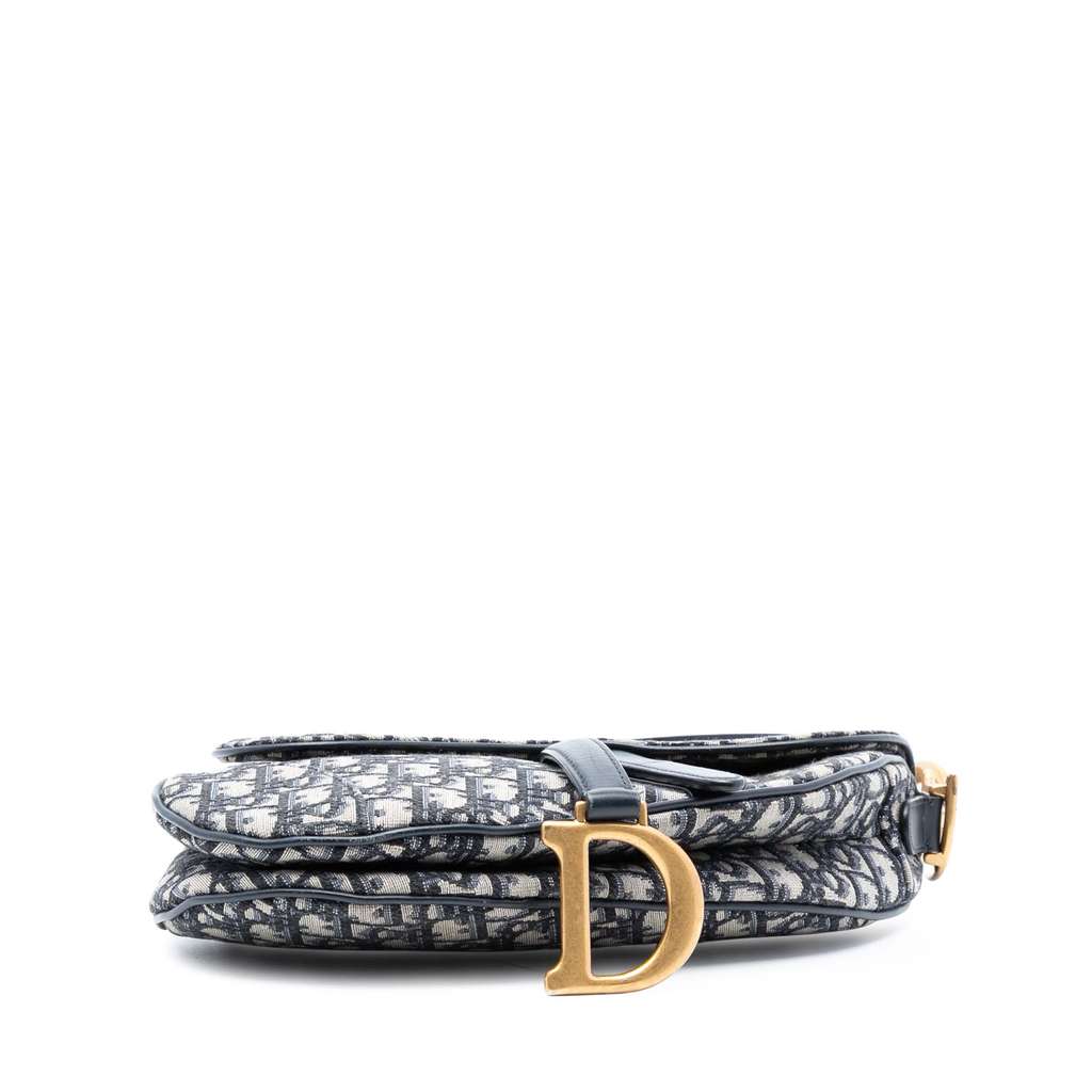 Dior Oblique Canvas Saddle Bag - 3