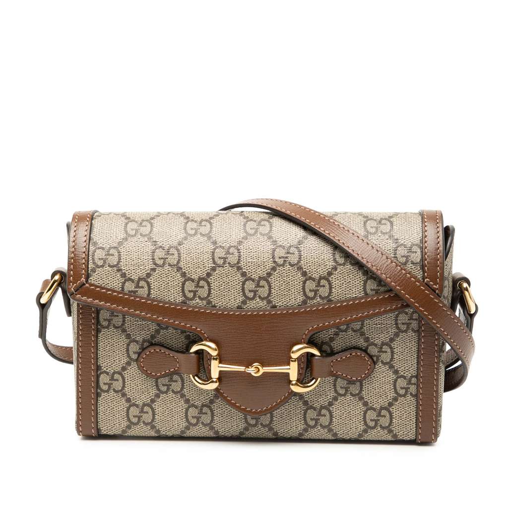 Gucci Mini GG Supreme Horsebit 1955 Crossbody