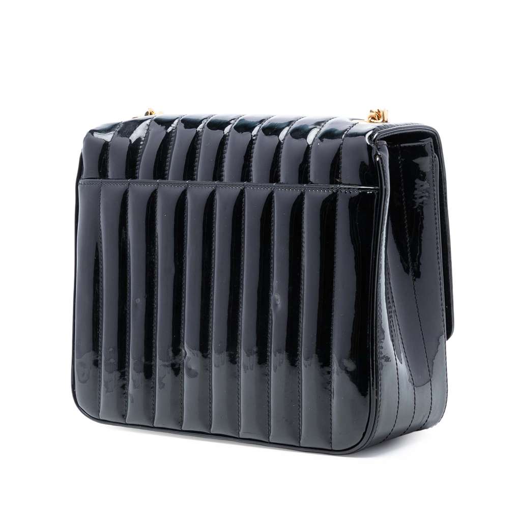 Saint Laurent Large Patent Vicky Crossbody - 2