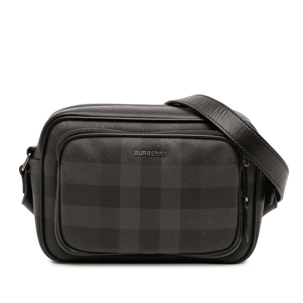 Burberry Coated Canvas Check Paddy Bag