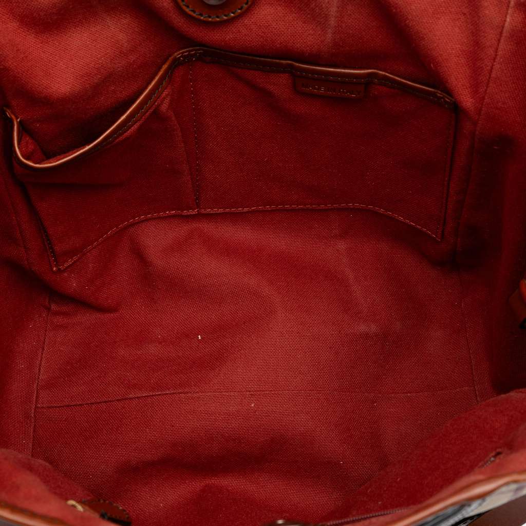 Burberry Small Suede Trimmed Haymarket Check Coated Canvas Canterbury Tote - 4