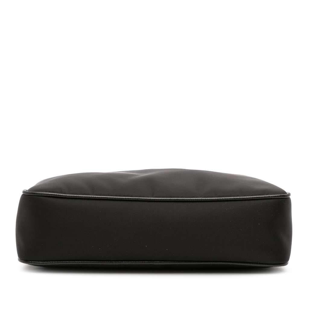 Prada Saffiano Trimmed Re Nylon Zip Top Crossbody - 3