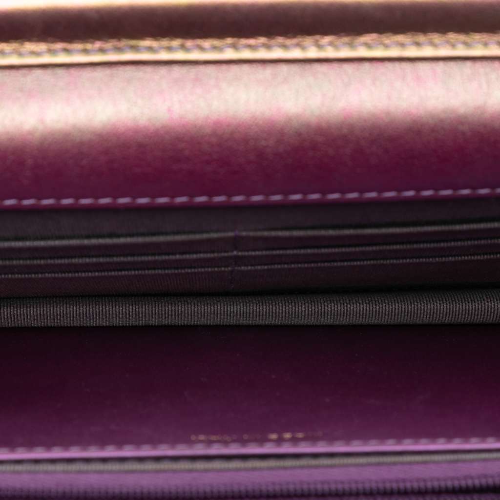 Chanel CC Quilted Iridescent Lambskin Wallet on Chain - 4