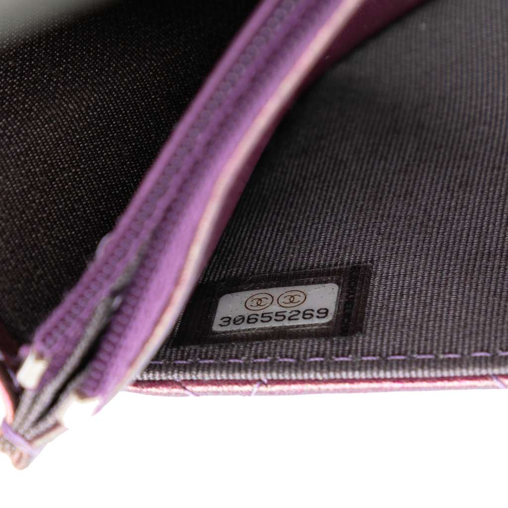 Chanel CC Quilted Iridescent Lambskin Wallet on Chain - 5