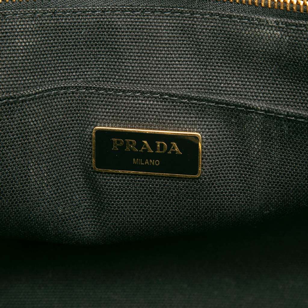 Prada Canvas Canapa Logo Satchel - 5