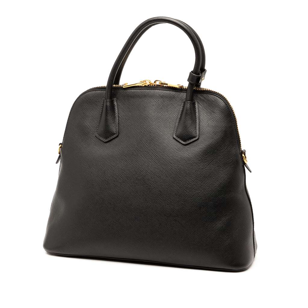 Prada Medium Saffiano Cuir Dome Satchel - 2