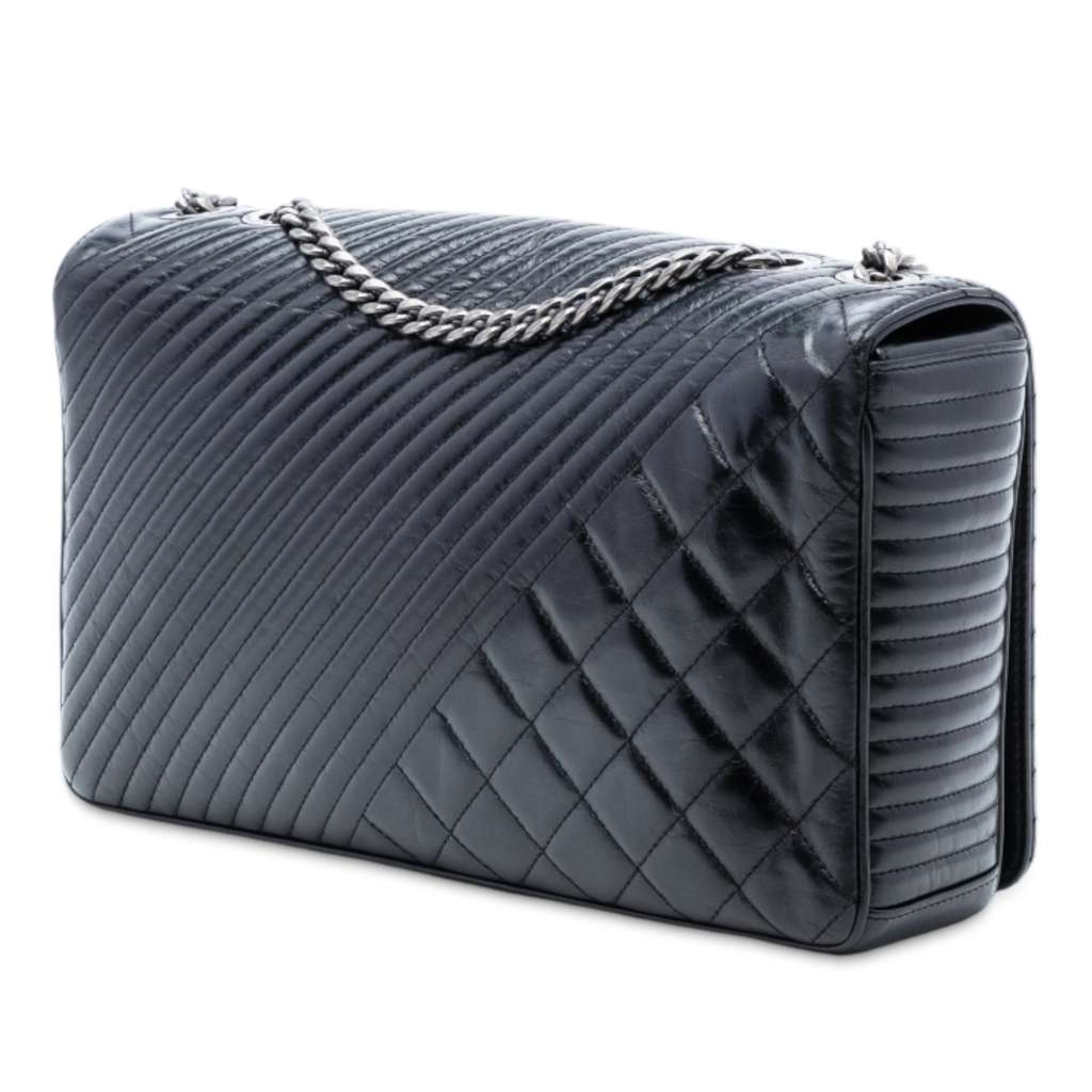 Chanel Large Glazed Calfskin Coco Boy Flap - 2