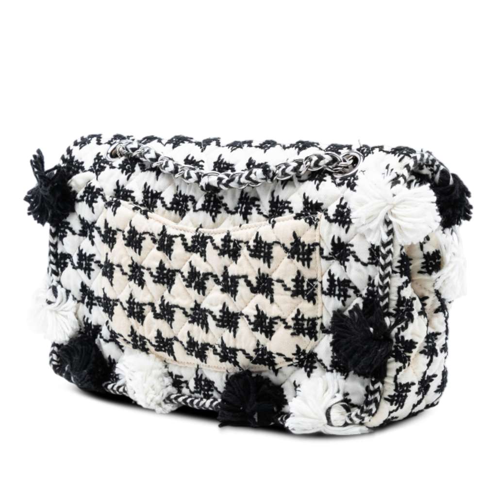 Chanel Medium Classic Embroidered Canvas Double Flap - 2