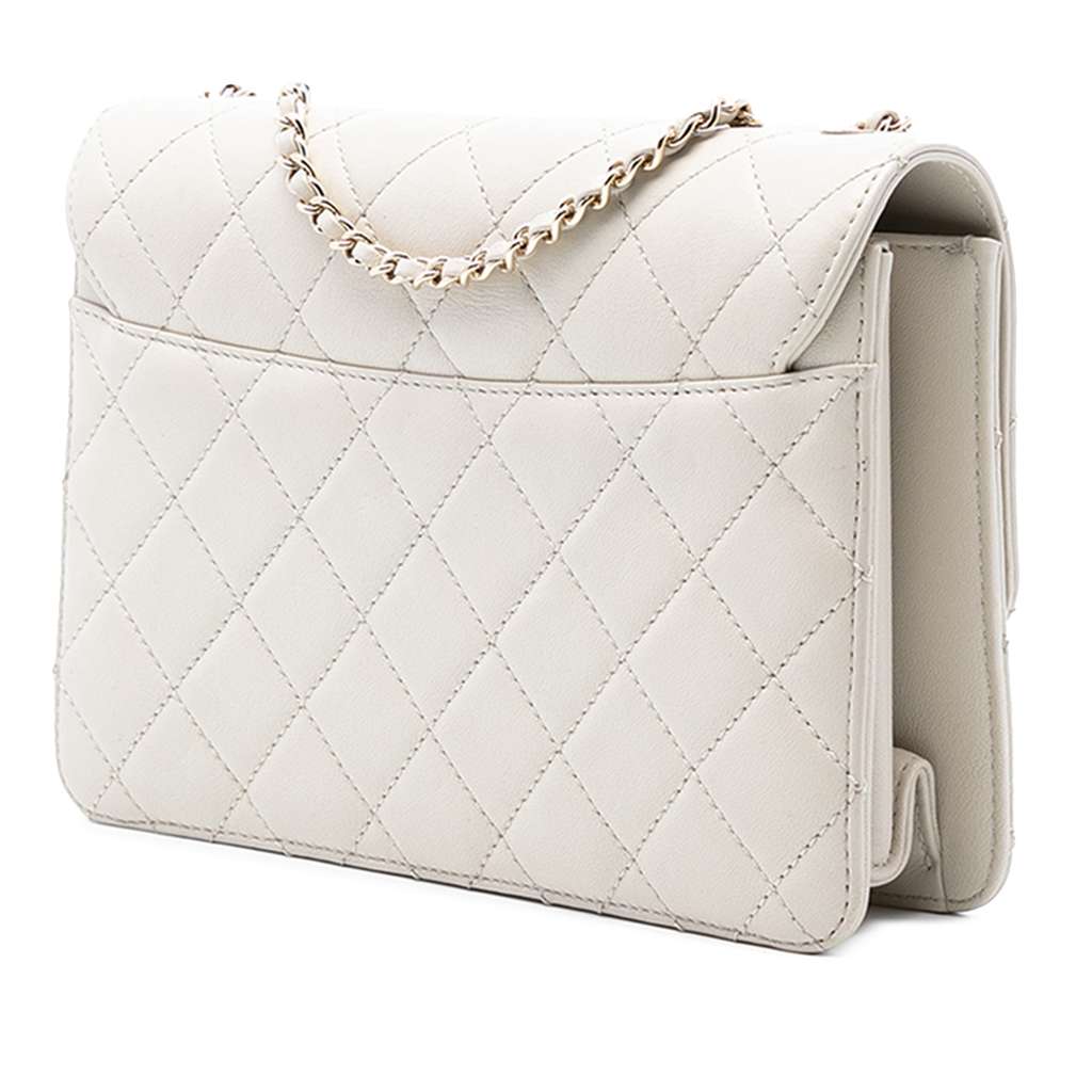 Chanel Quilted Lambskin Beauty Lock Flap - 2