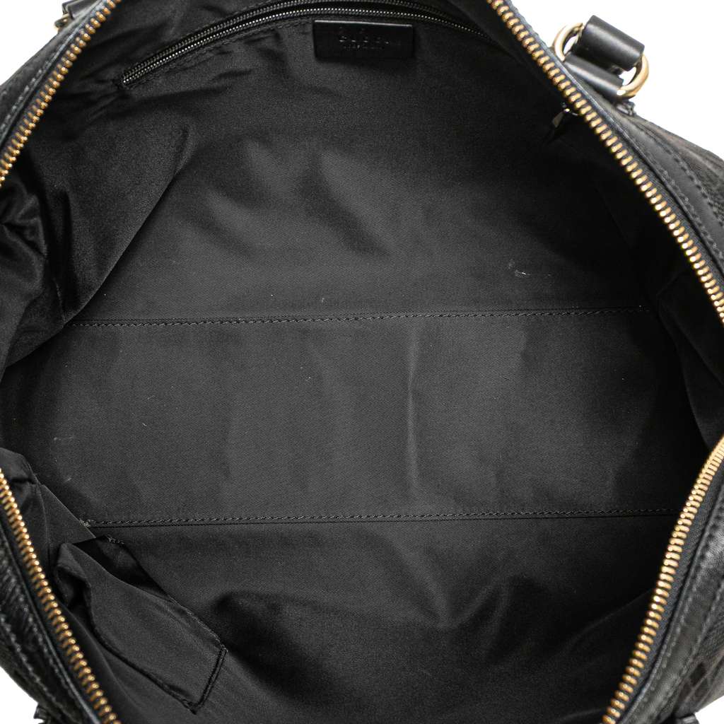 Gucci Canvas Horsebit Charmy Boston Bag - 4