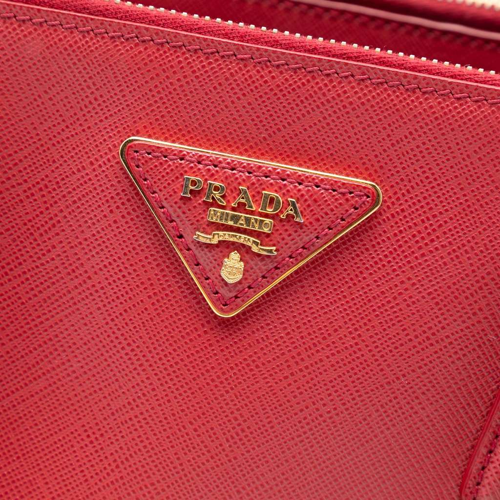 Prada Small Saffiano Lux Galleria Double Zip Satchel - 5