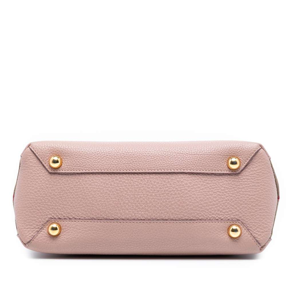 Burberry Small Calfskin and House Check Banner Satchel - 3