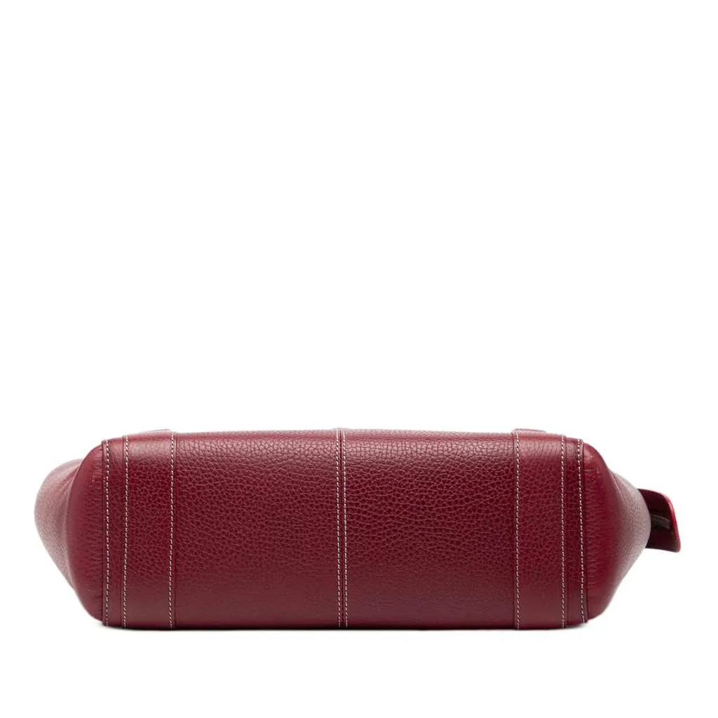 Loewe Leather Senda Handbag Red Leather Very good - Inside View