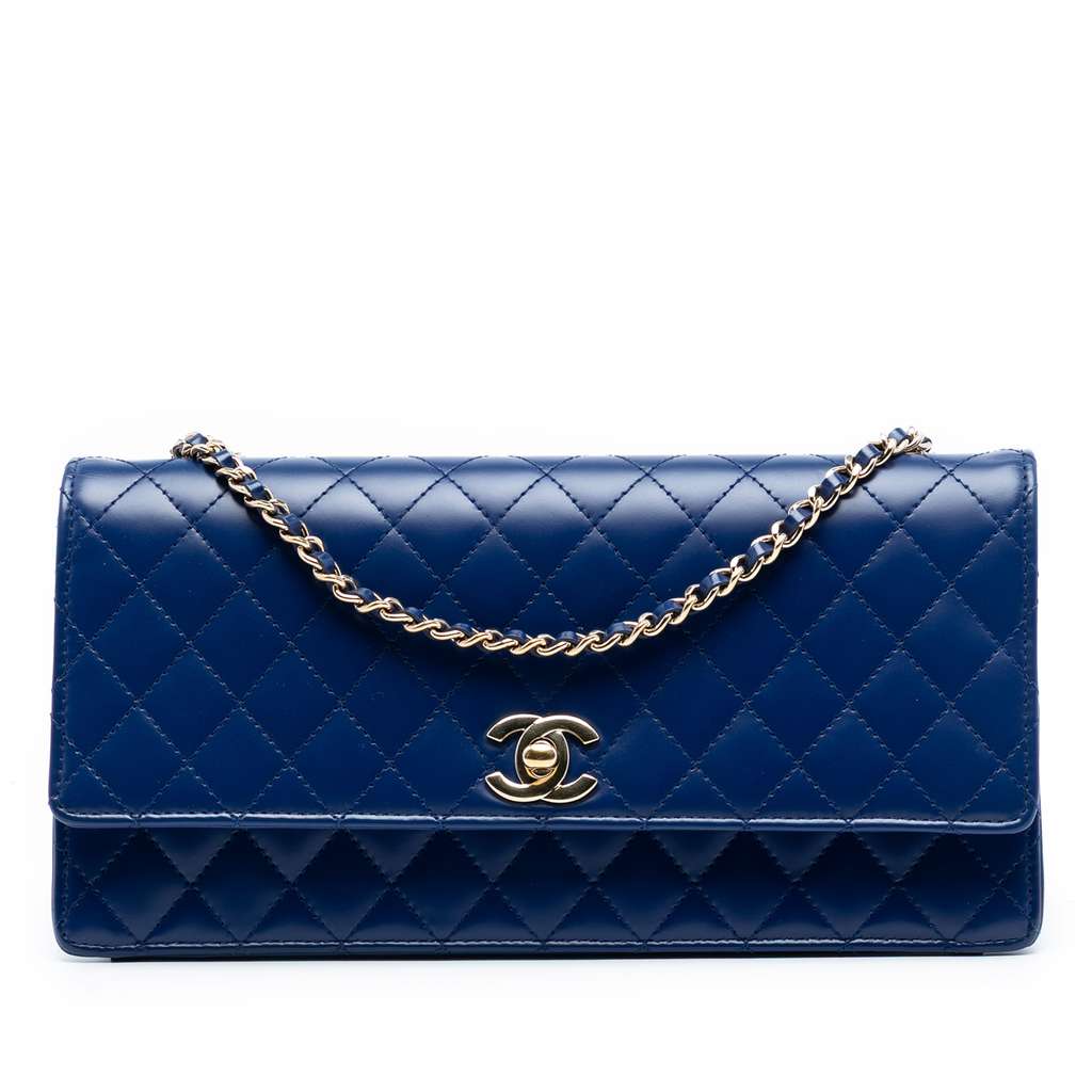 Chanel CC Quilted Lambskin Long Flap