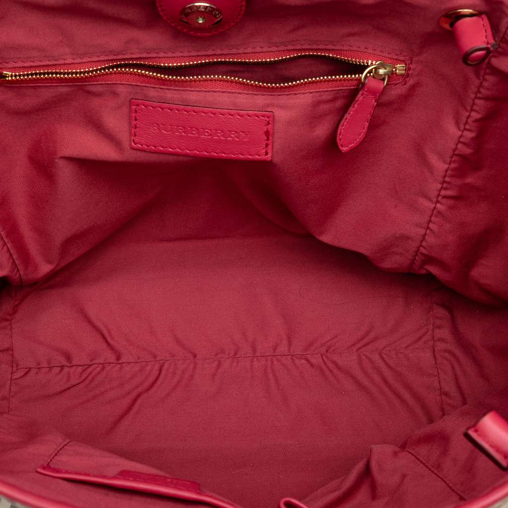 Burberry Small Haymarket Check Coated Canvas Canterbury Tote - 4