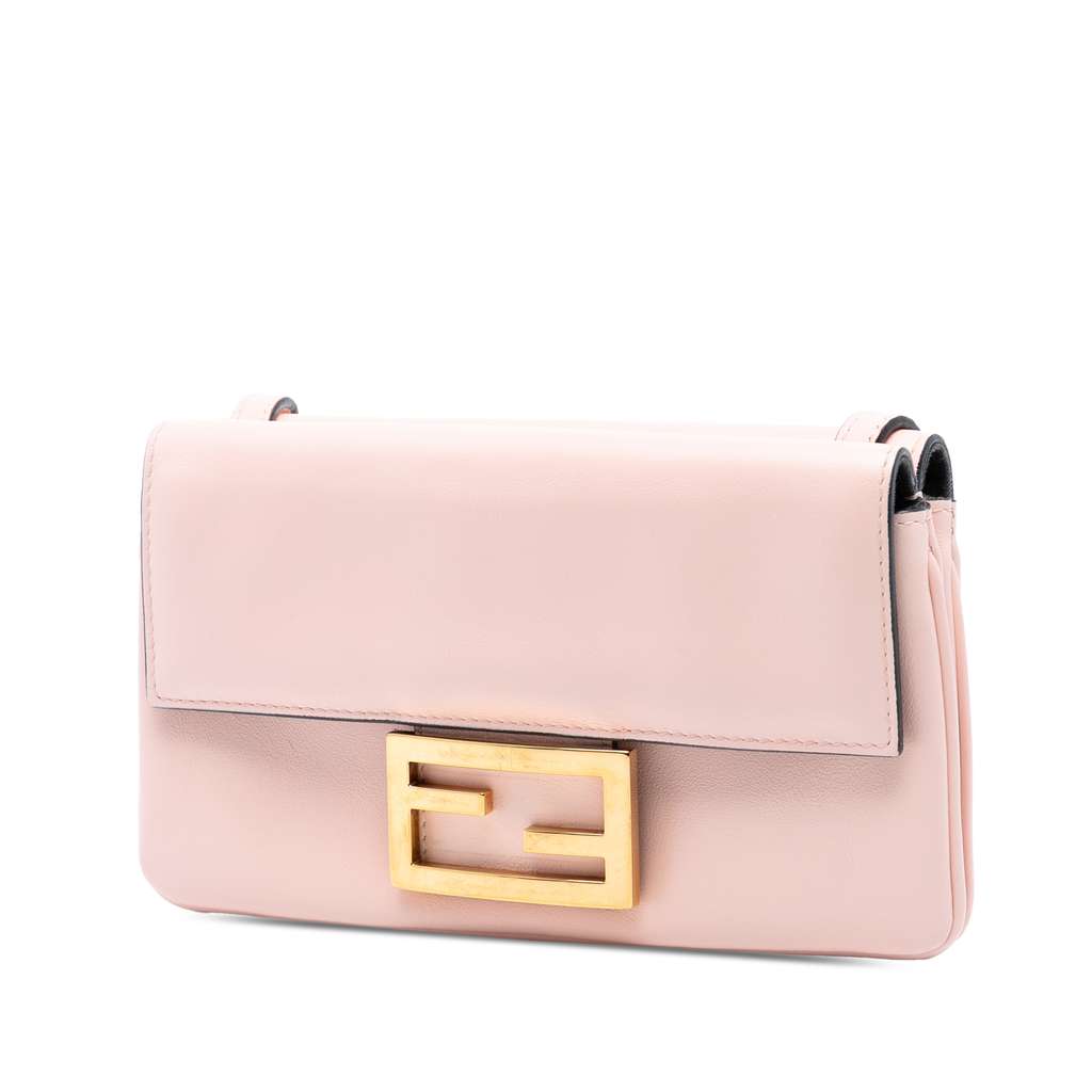 Fendi Leather Duo Baguette Crossbody - 2