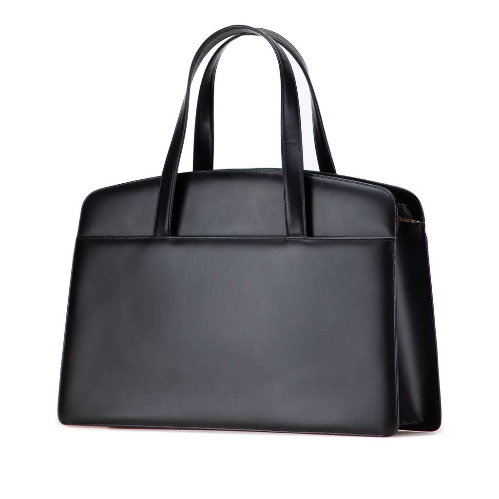 Burberry House Check Trimmed Leather Handbag - 2