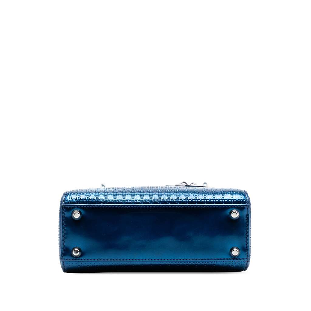 Dior Mini Metallic Patent Microcannage Lady Dior - 3