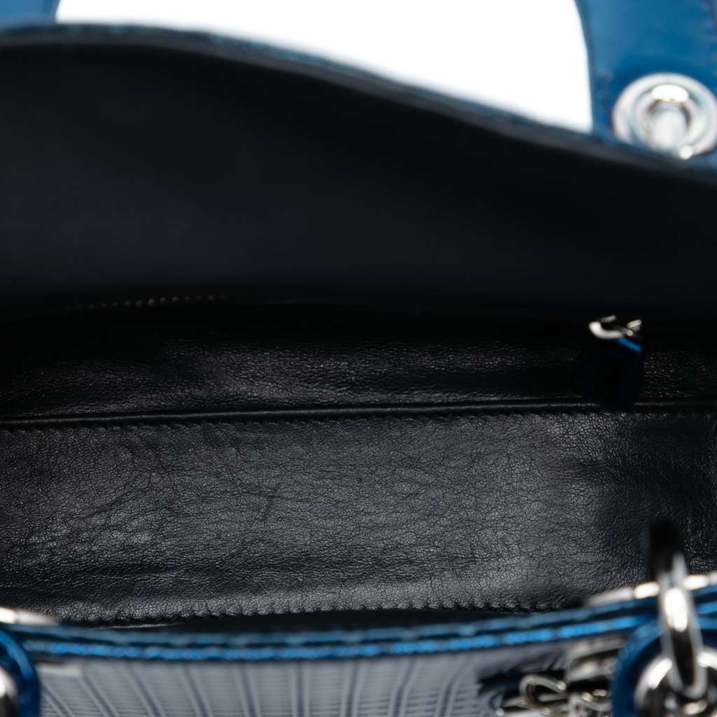 Dior Mini Metallic Patent Microcannage Lady Dior - 4