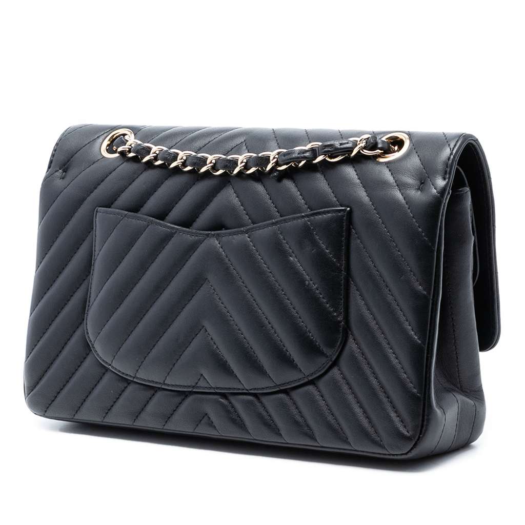 Chanel Medium Classic Chevron Lambskin Double Flap - 2