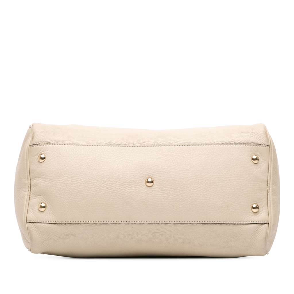 Gucci Medium Calfskin Bamboo Shopper Boston Bag - 3