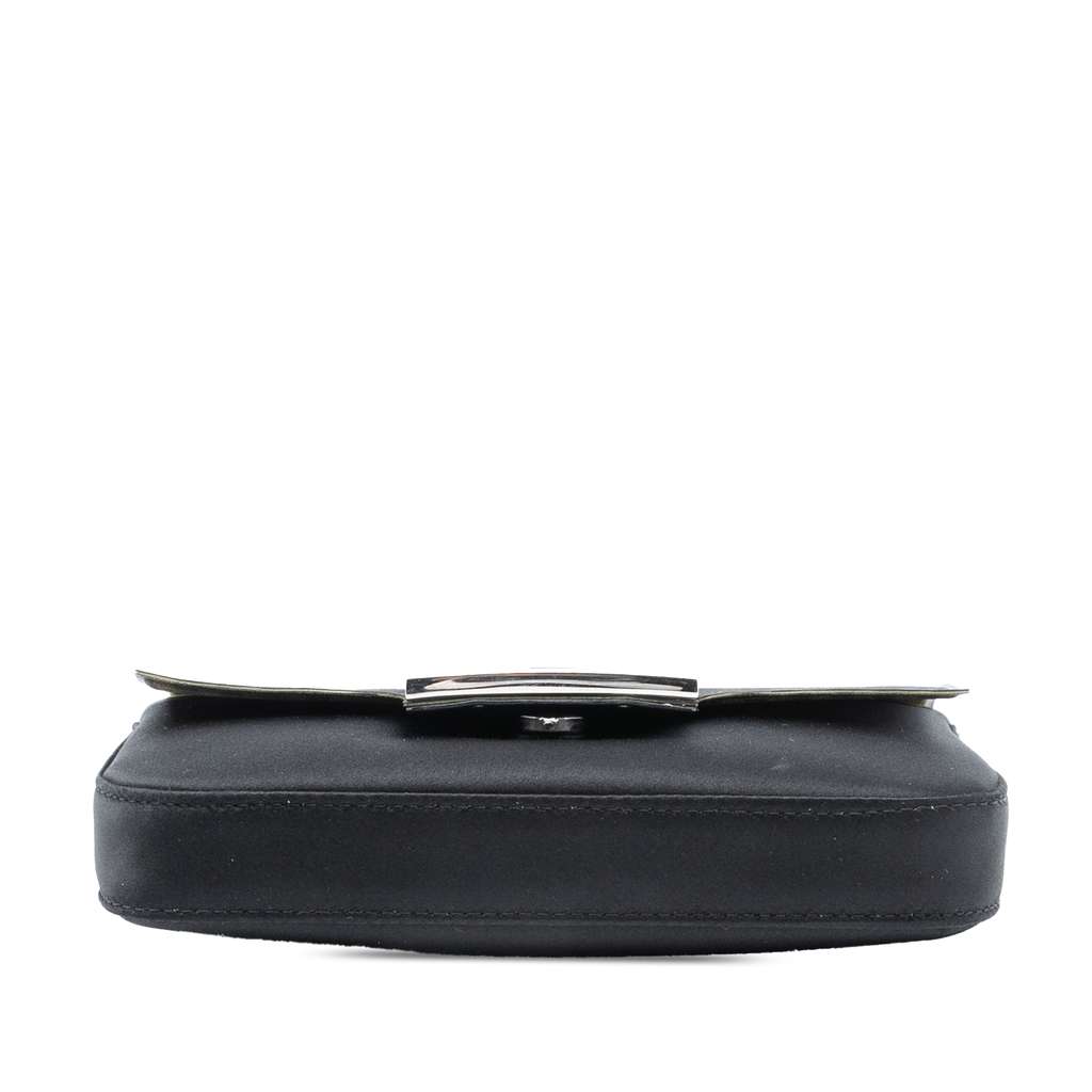 Fendi Satin Baguette Phone Pouch Satchel - 3