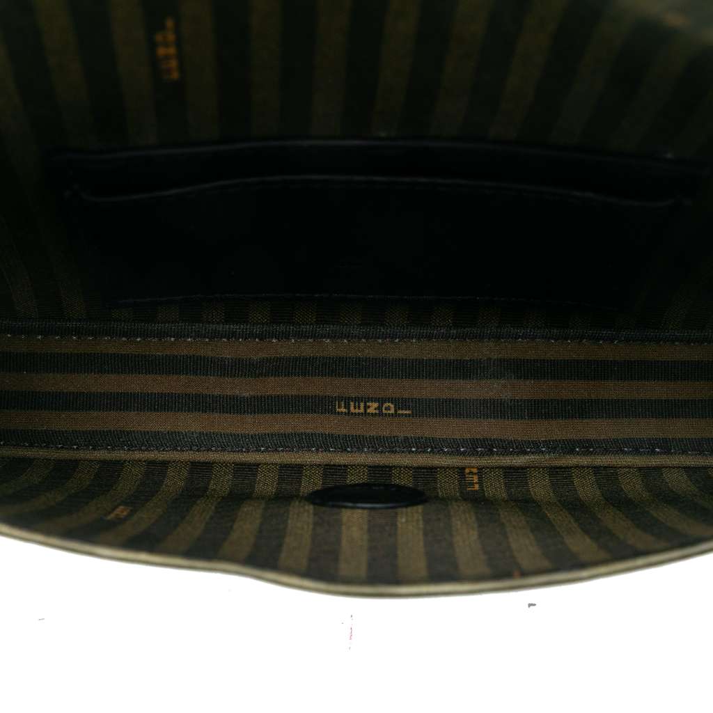 Fendi Satin Baguette Phone Pouch Satchel - 4