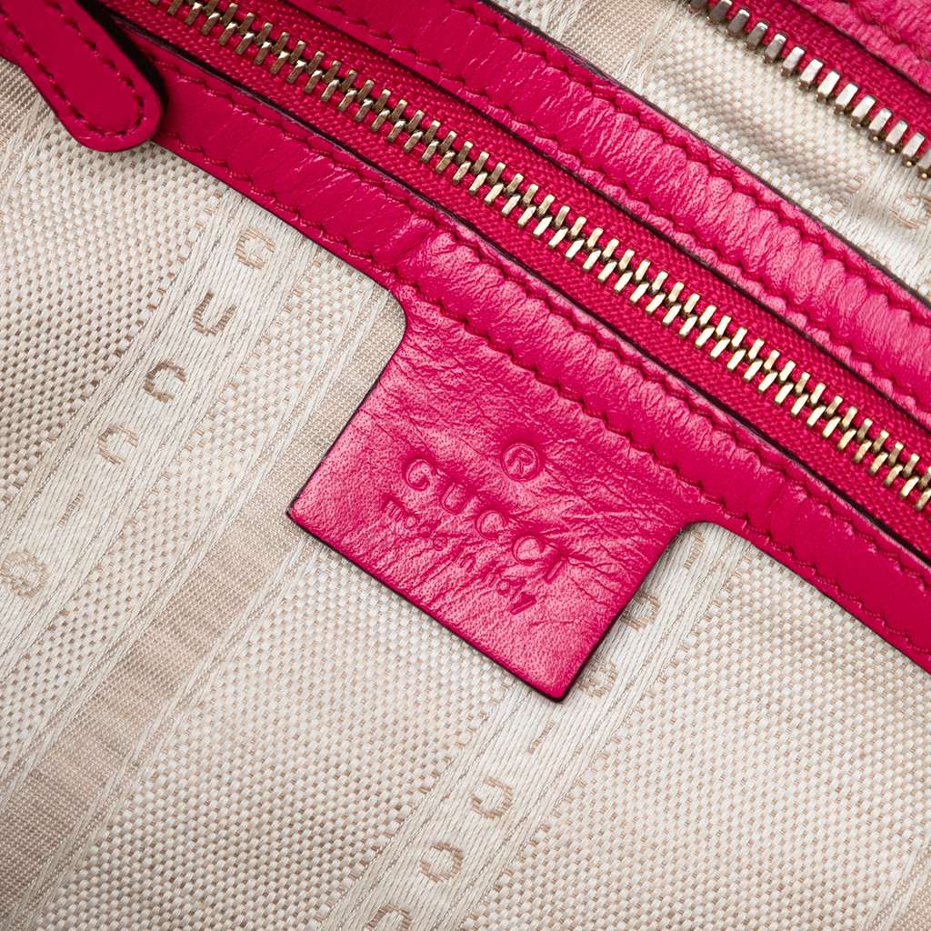 Gucci Diamante Bright Leather Satchel - 5