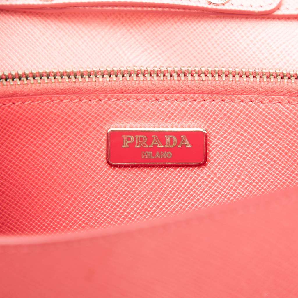 Prada Saffiano Turn Lock Wallet on Strap - 5