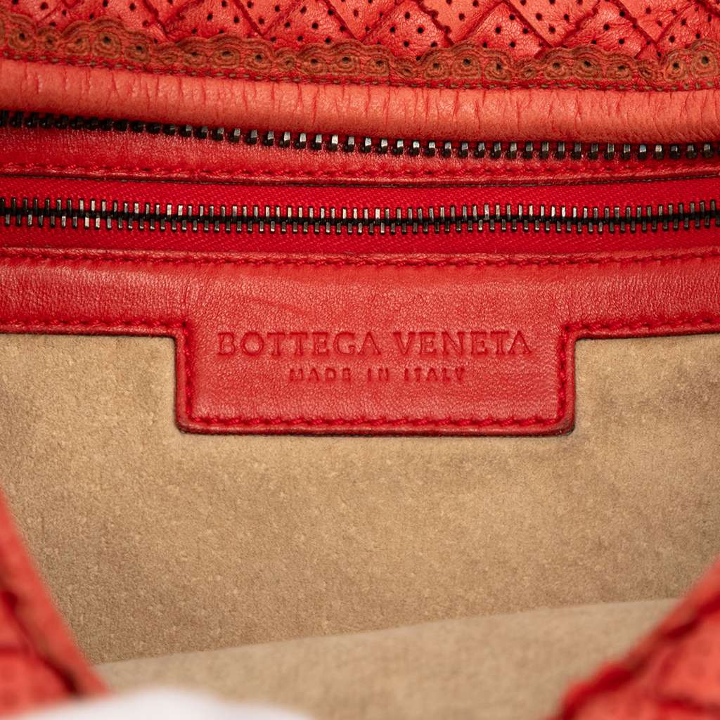 Bottega Veneta Small Perforated Nappa Intrecciato Veneta Hobo - 5