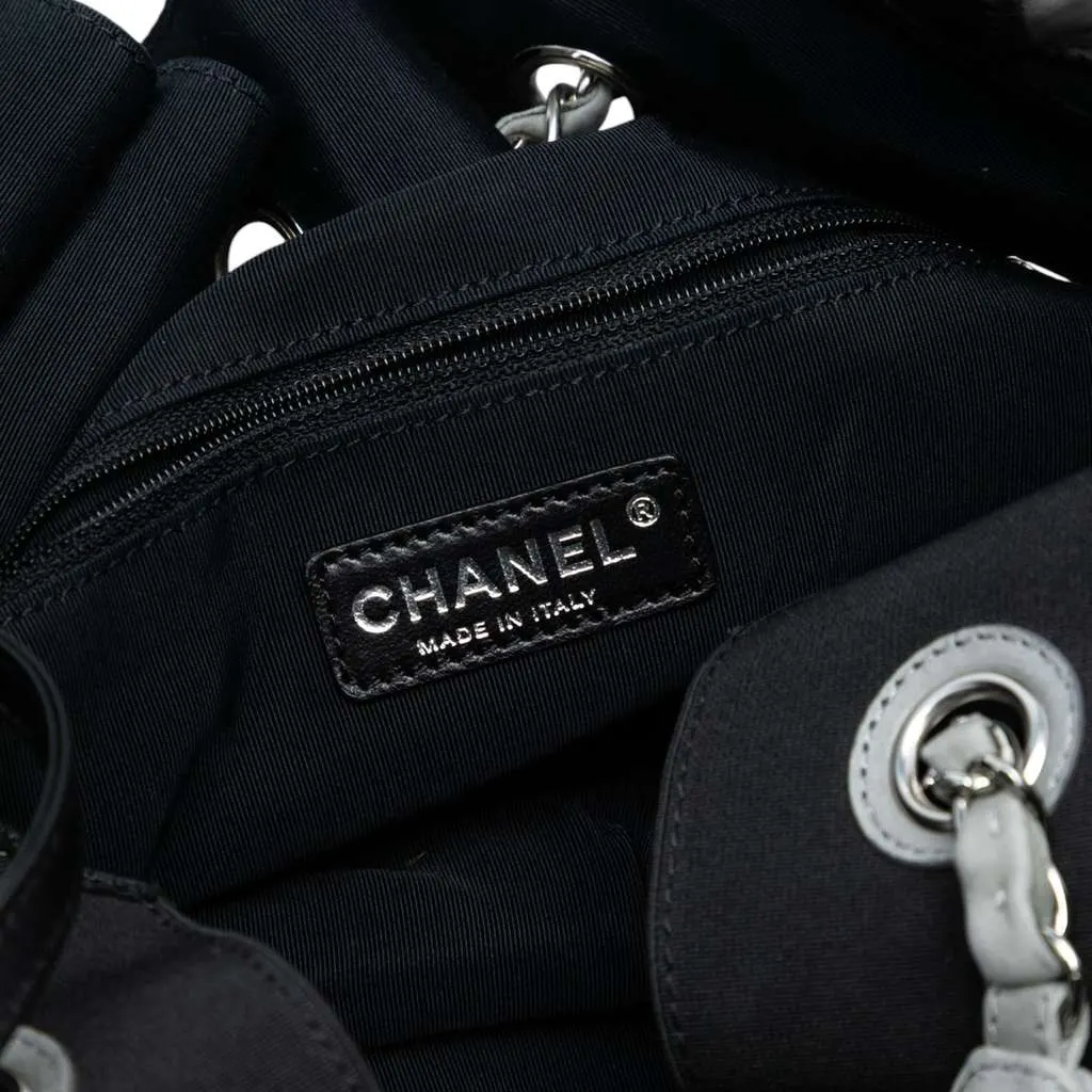 Chanel Lambskin Stretch Spirit Cabas Tote Grey Leather Good - Box View