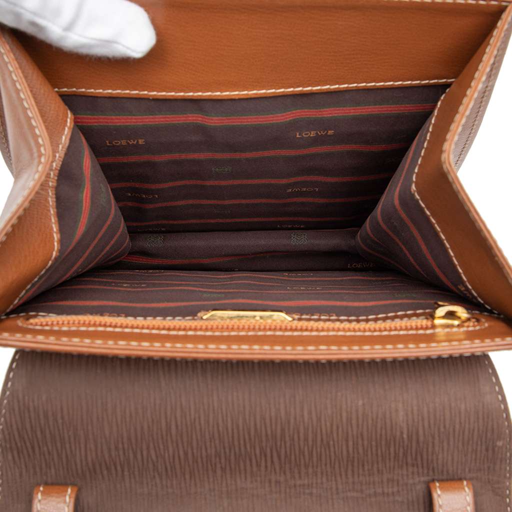 Loewe Leather Velazquez Twist Top Handle Bag - 4