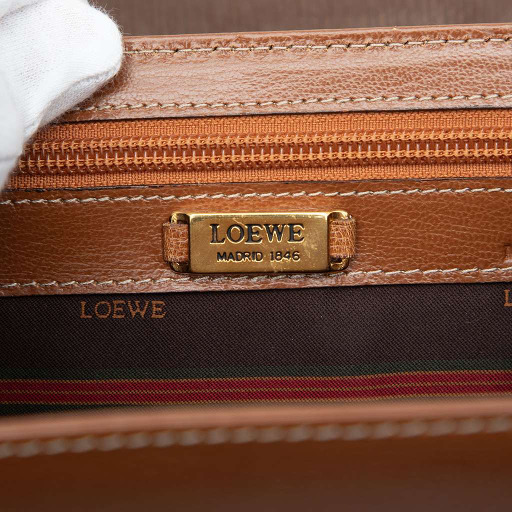 Loewe Leather Velazquez Twist Top Handle Bag - 5