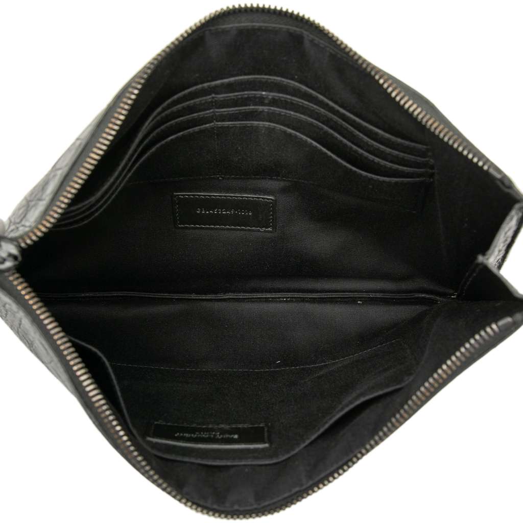 Saint Laurent Croc Embossed Leather Monogram iPad Case - 4