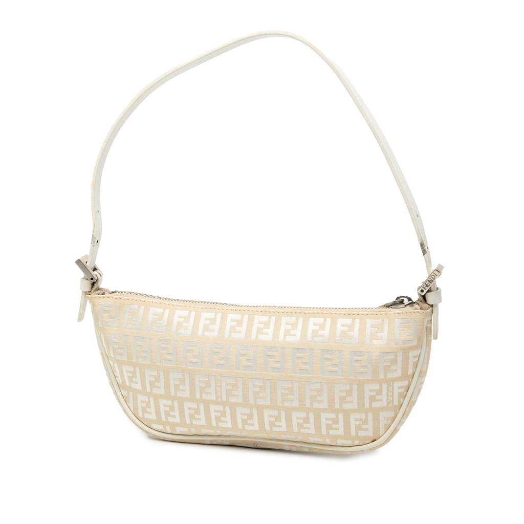 Fendi Zucchino Canvas Shoulder Bag - 2