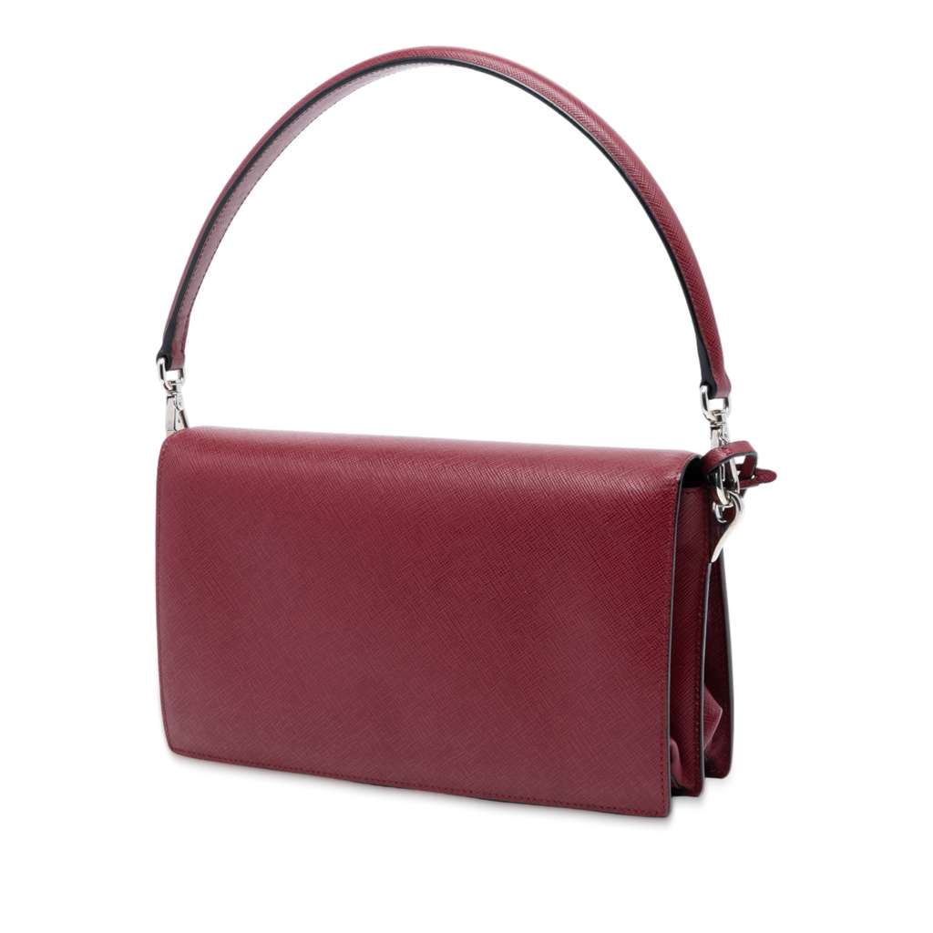 Prada Medium Saffiano Lux Sound Satchel - 2