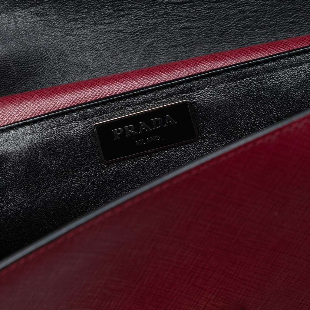 Prada Medium Saffiano Lux Sound Satchel - 5
