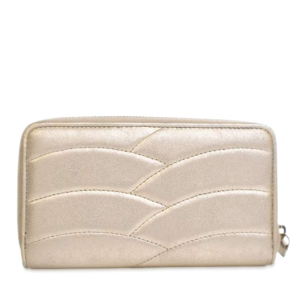 Chanel CC Lambskin Zip Wallet - 3