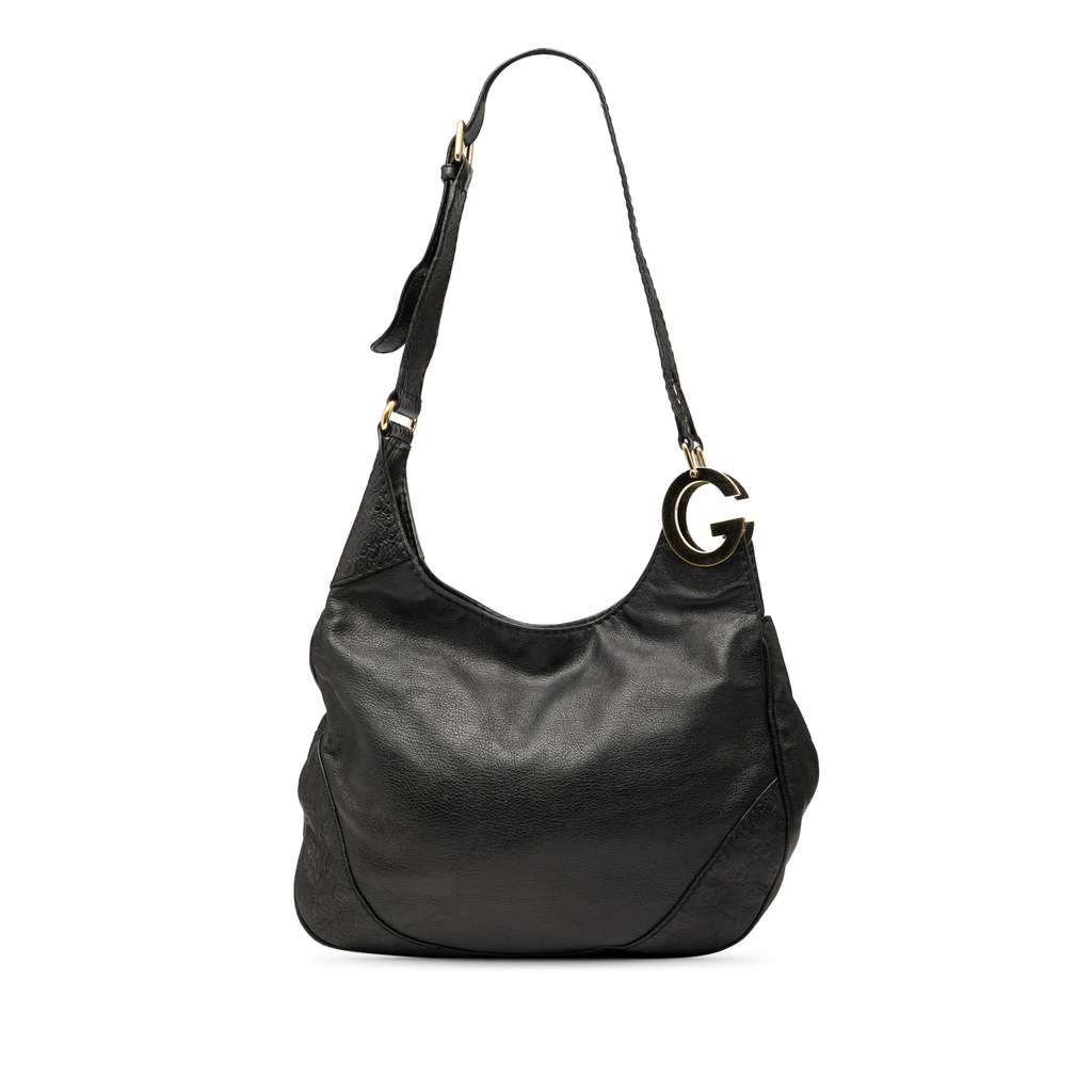 Gucci Guccissima Trimmed Leather Charlotte Crossbody