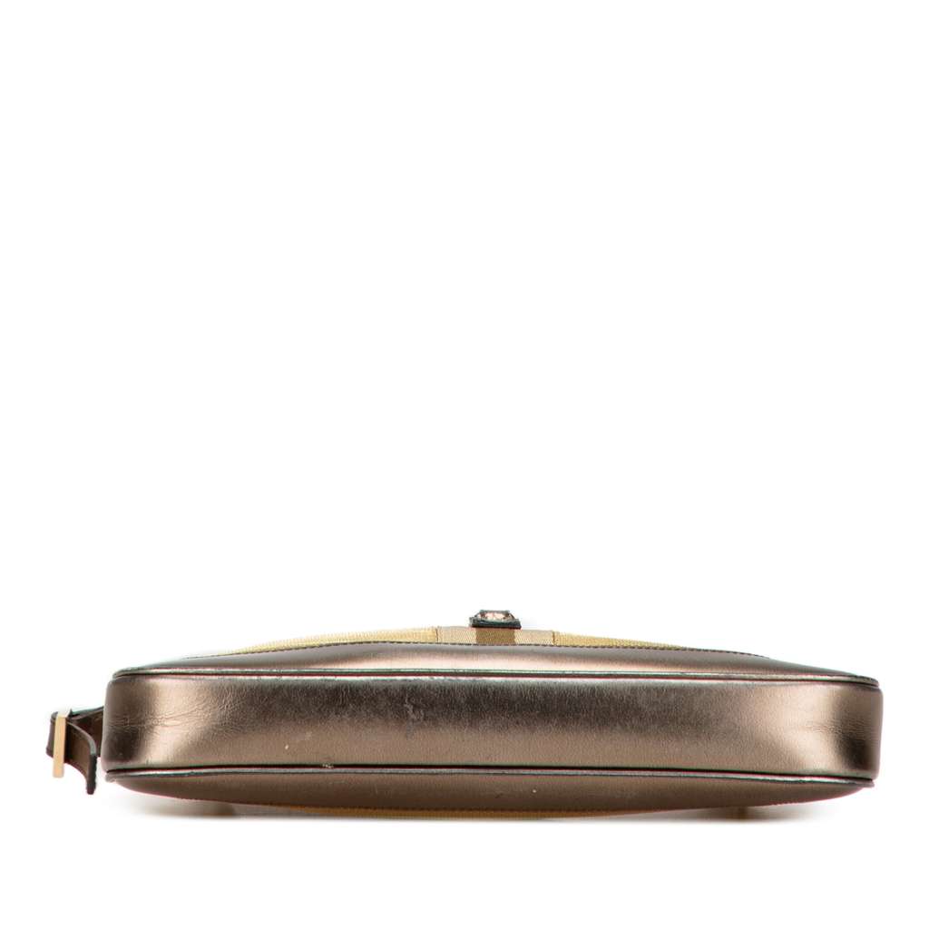 Gucci Canvas Web Jackie Shoulder Bag - 3